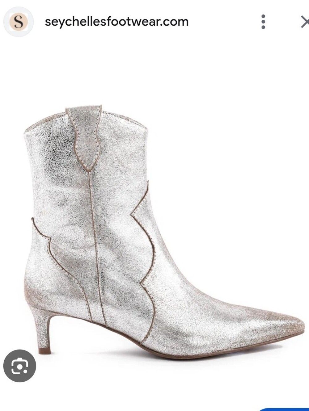 Seychelles Dallas Boot Sz 8.5 Pewter Western Fashion